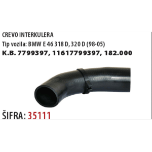 Crevo interkulera BMW 3 E46 318D/320 gornje - Image 1
