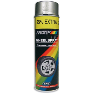 Sprej boja za felne MOTIP Wheel Spray 500ml čelično siva - Slika 1