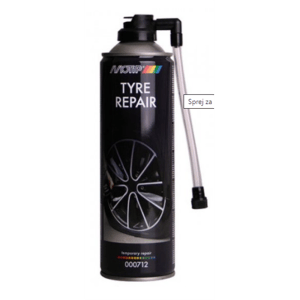 Sprej za brzo punjenje guma MOTIP Tyre Repair 500ml - Slika 1